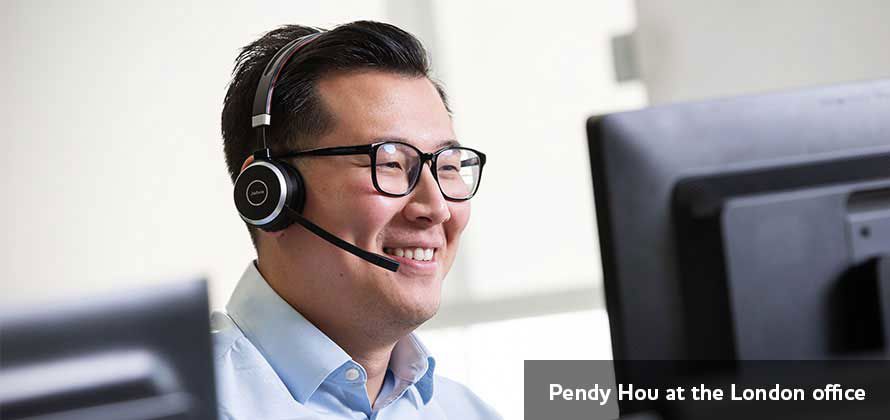 Pendy Hou at the London Office