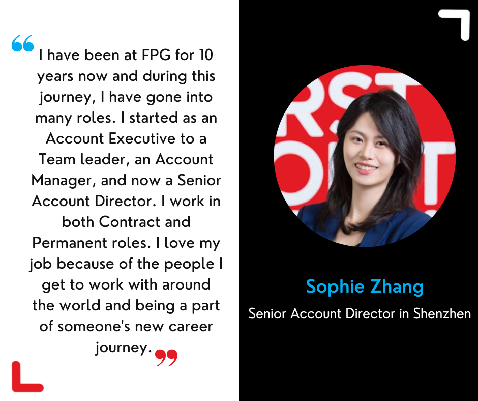 Sophie Zhang Career at First Point Group
